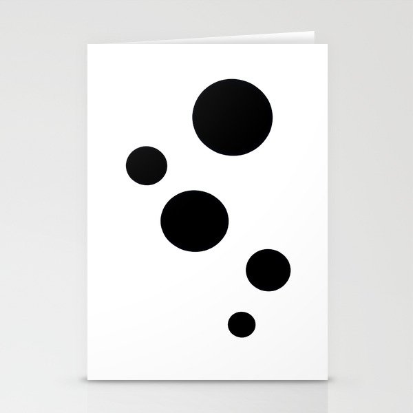 Irregular Circle Bubble Graphic Minimalist Stationery Cards