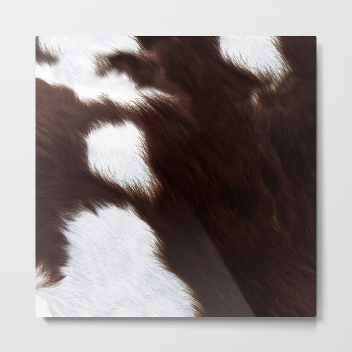 Southwestern Brown Cowhide (Created Digitally) Metal Print