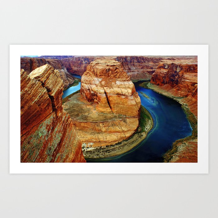 Bending River Art Print