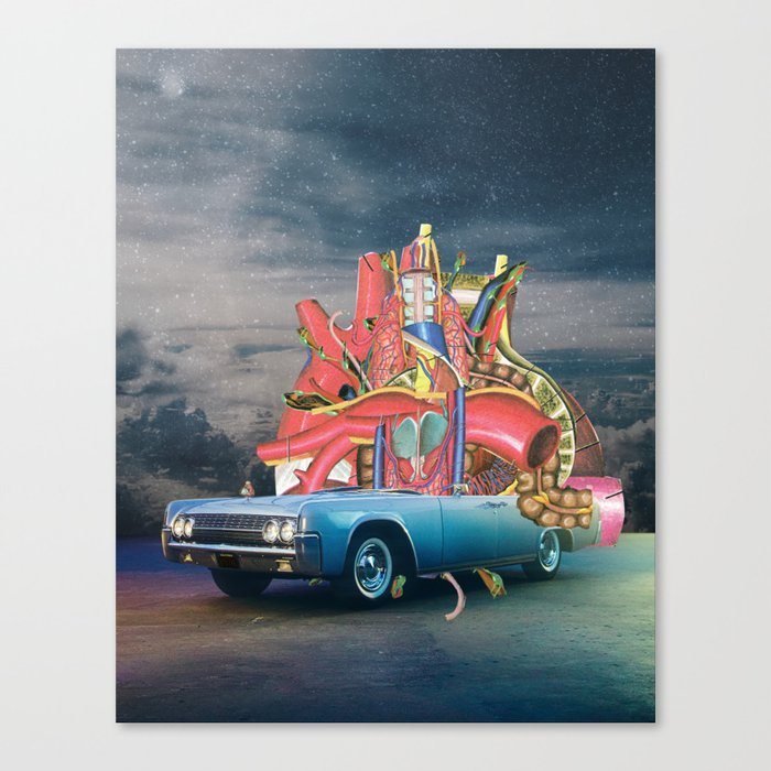 the anatomy of the ride Canvas Print