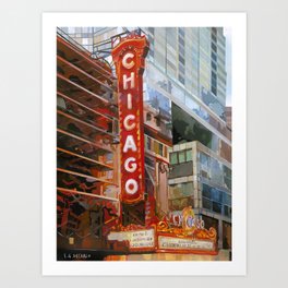 Chicago Theater Art Print