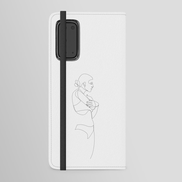 linear figure Android Wallet Case