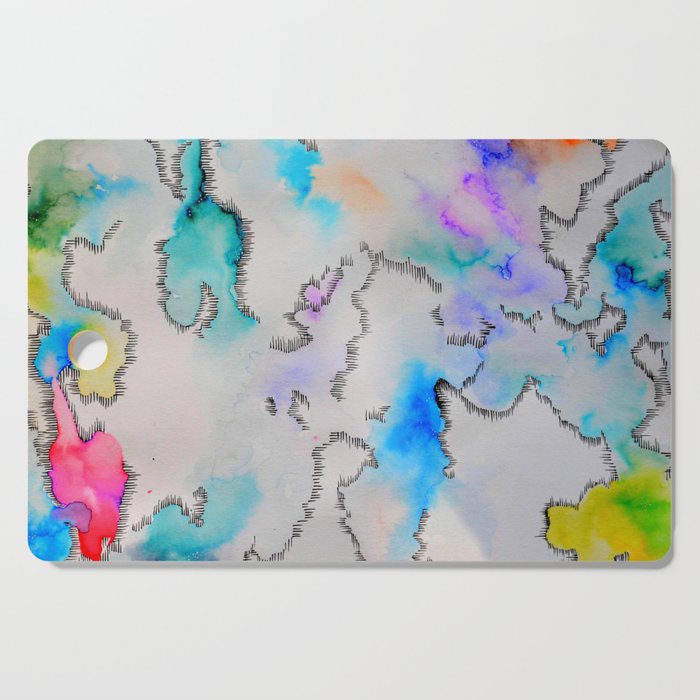 Structured Clouds Cutting Board