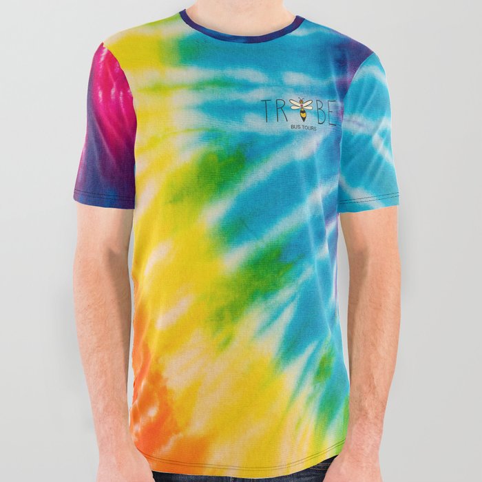 Tribe Tie Dye All Over Graphic Tee