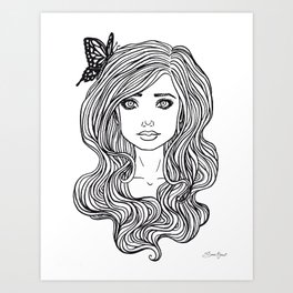 Love Flutters Art Print