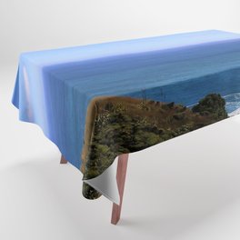 New Zealand Photography - Ocean Waves Hitting The New Zealand Coast Tablecloth