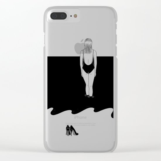 Back to Black Clear iPhone Case