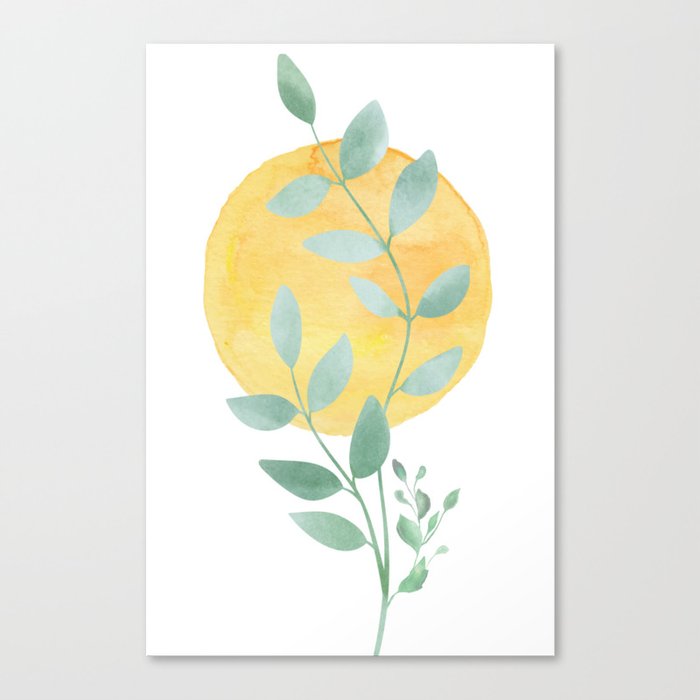 Leaf n Sun Canvas Print
