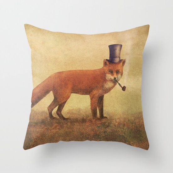 Crazy Like a Fox Throw Pillow