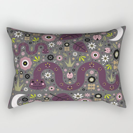 Snakes in the Grass Rectangular Pillow
