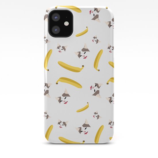 Cat No Banana Iphone Case By Shilat Society6