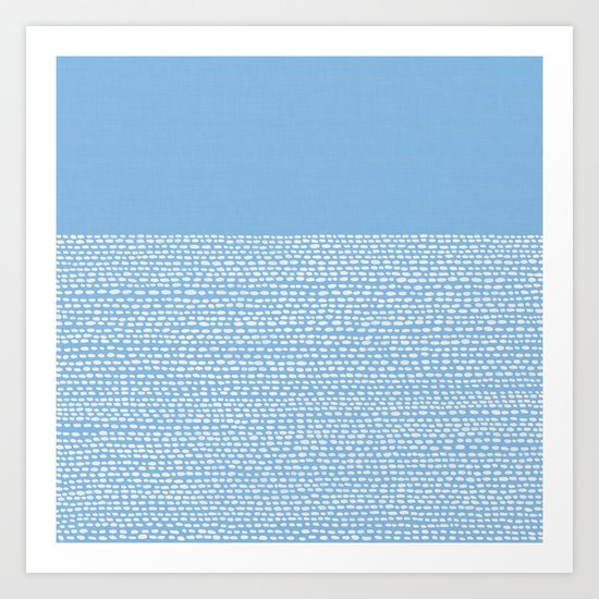 Riverside - Placid Blue Art Print