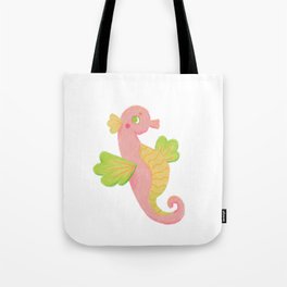 Summer Seahorse Tote Bag