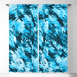 Blue Ripples in Water Texture Pattern Blackout Curtain