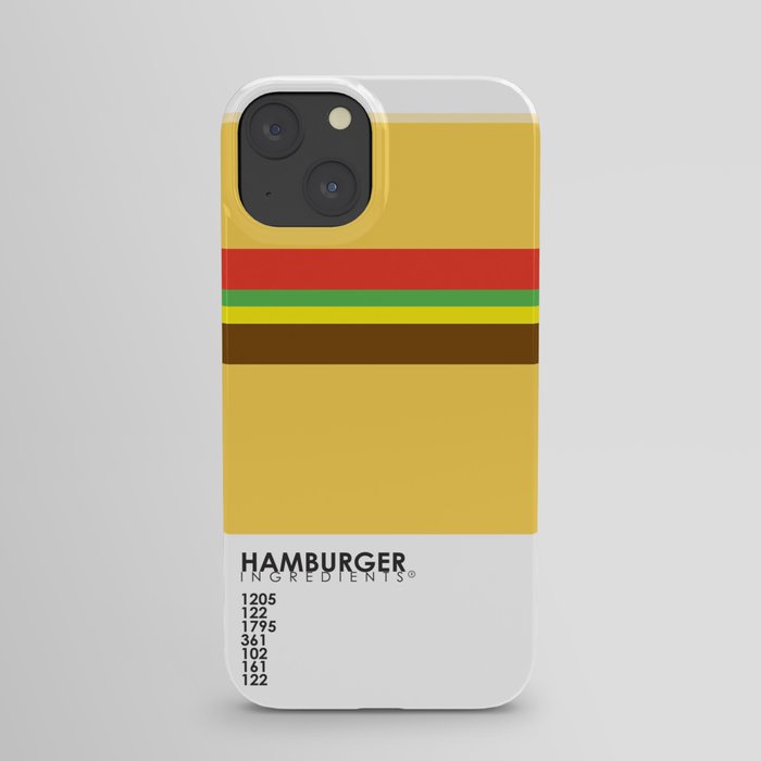 Pantone Food - Hamburger iPhone Case
