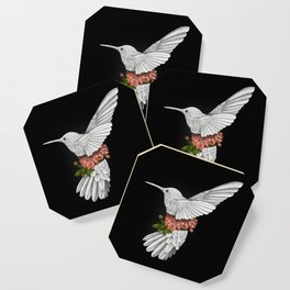 Hummingbird and Dahlias Coaster