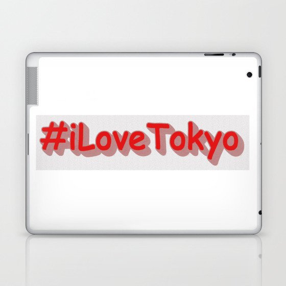 "#iLoveTokyo" Cute Design. Buy Now Laptop & iPad Skin
