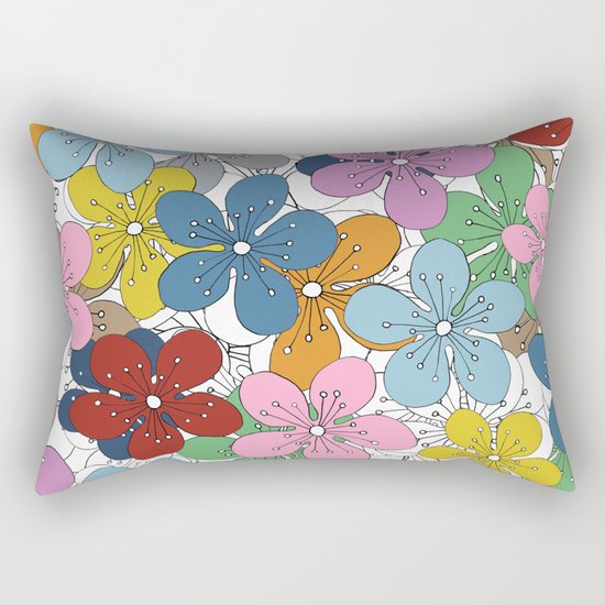 Cherry Blossom Colour - In Memory of Mackenzie Rectangular Pillow