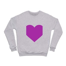 Heart (Purple & White) Crewneck Sweatshirt