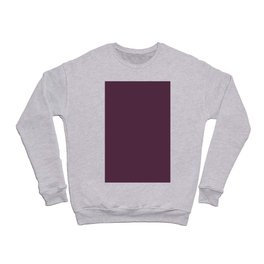  Eggplant Classic Solid Color Crewneck Sweatshirt