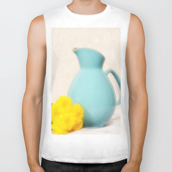 The Yellow Mums Biker Tank