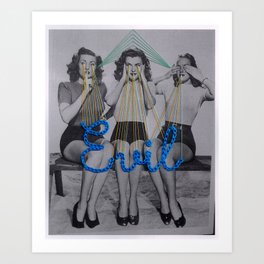 Girls Are Evil Art Print