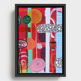 Abstract Mix 1 Framed Canvas