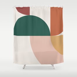 Abstract Geometric 12 Shower Curtain