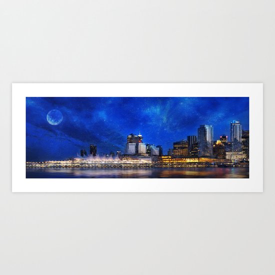 Canada At Night Art Print