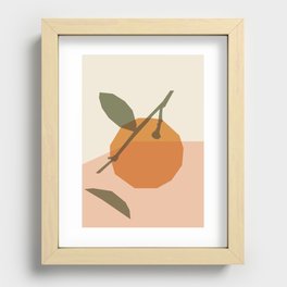 Still life 1. Orange Recessed Framed Print