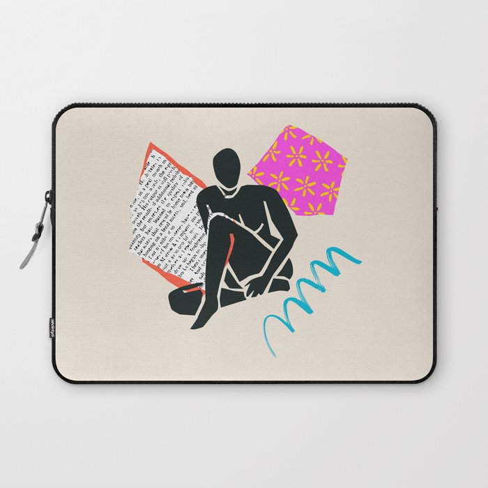 Abstract woman body collage art illustration Laptop Sleeve