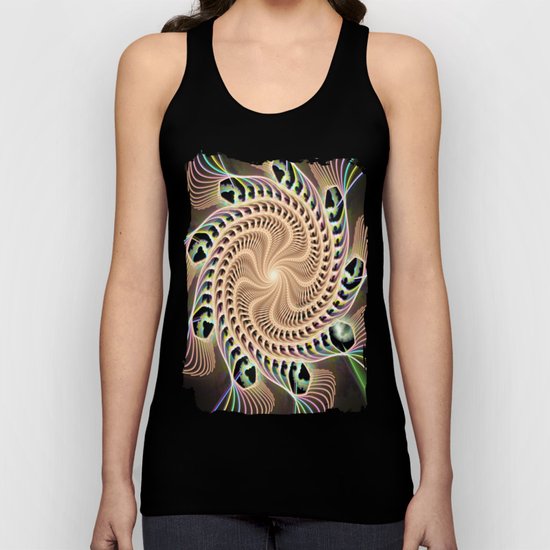 Groovy Vortex Abstract Unisex Tank Top