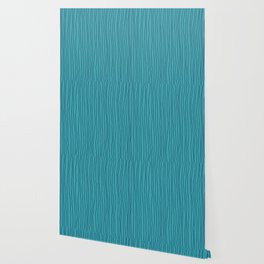 Hand Drawn Lines Vertical Blues Wallpaper