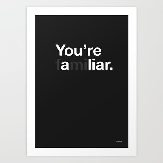 Liar Art Print