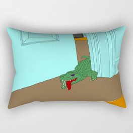 Bedroom Crocodile Rectangular Pillow