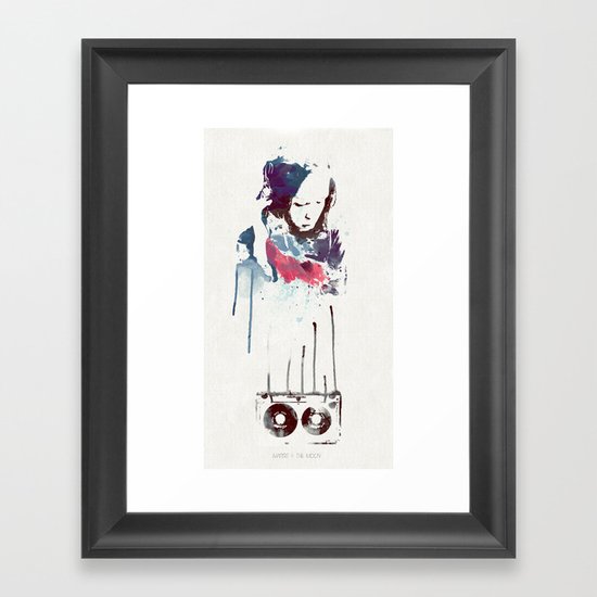 Love Is a Mix tape Framed Art Print