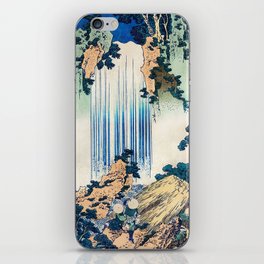 Yoro Waterfall by Hokusai iPhone Skin