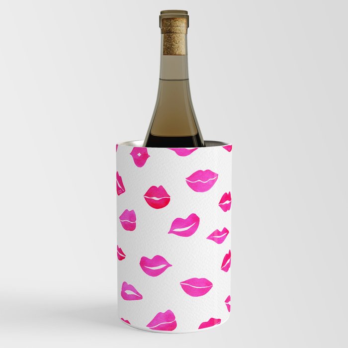Hot Pink Lips Wine Chiller