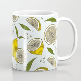 Blue Lemonade Pattern Mug