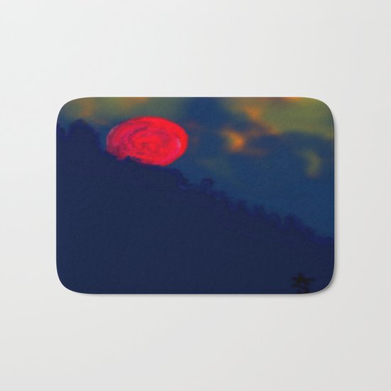Red Moon Bath Mat