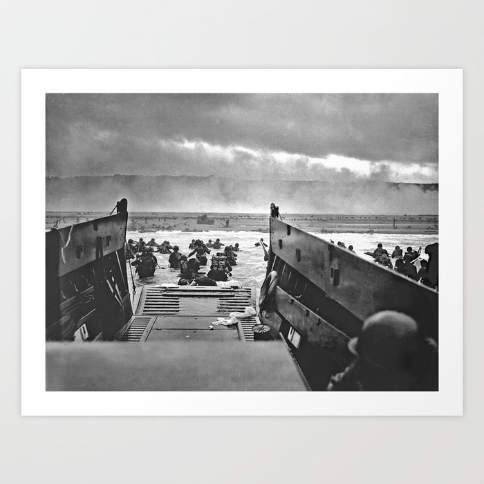 Omaha Beach Landing D Day Art Print