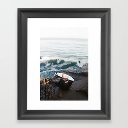 Santa Cruz Surfers Framed Art Print