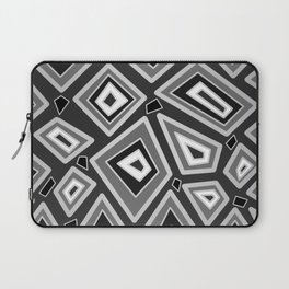 Abstract black geometrical shapes Laptop Sleeve