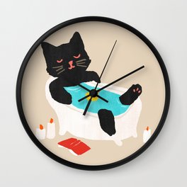 Meow time Wall Clock