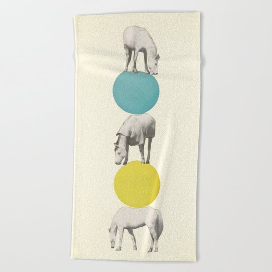 Horseplay Beach Towel