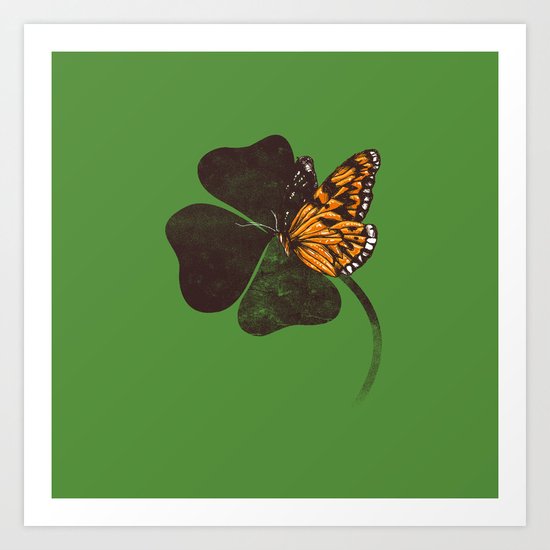 By Chance - Green Art Print