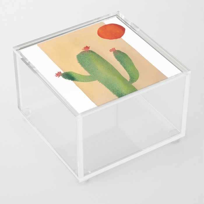Dessert Cactus Watercolor Acrylic Box
