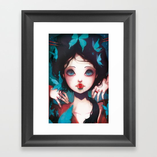 Nachtfalter Framed Art Print
