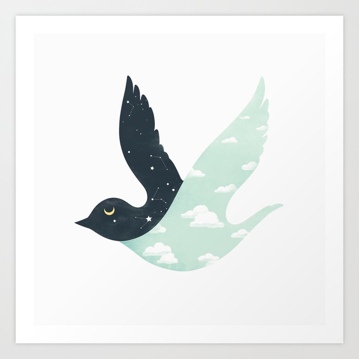 Bipolar Bird Art Print