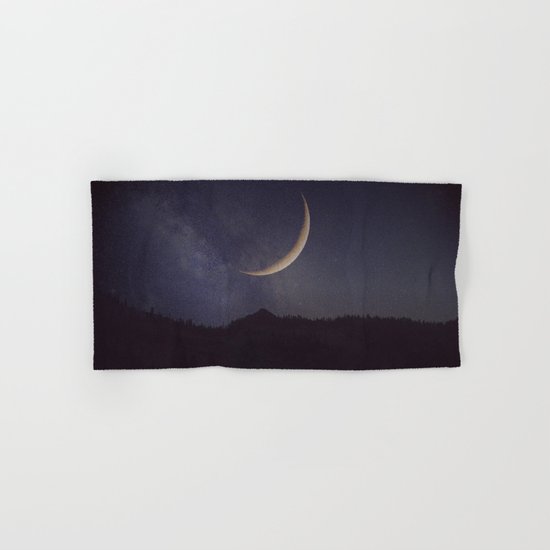 Moon and stars landscape Hand & Bath Towel